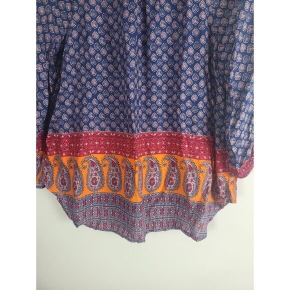 Soft Surroundings Blouse L Womens Light Weight Long Sleeve V Neck Pullover - Picture 11 of 11